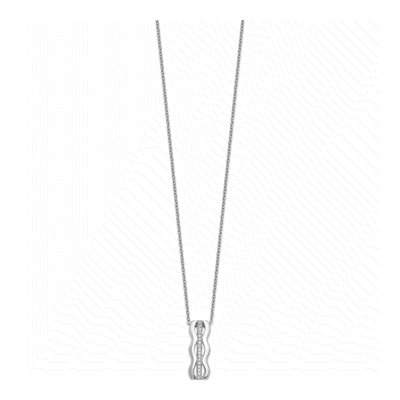 Sterling Silver CZ Micro Pave Pendant Necklace – view 3