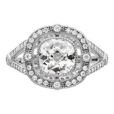 Sterling Silver CZ Micro Pave Ring – view 5