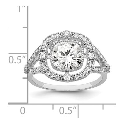 Sterling Silver CZ Micro Pave Ring – view 6