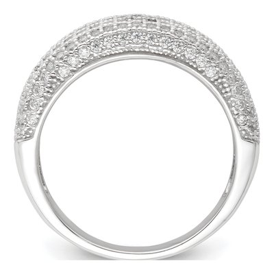 Sterling Silver CZ Pave Ring – view 3