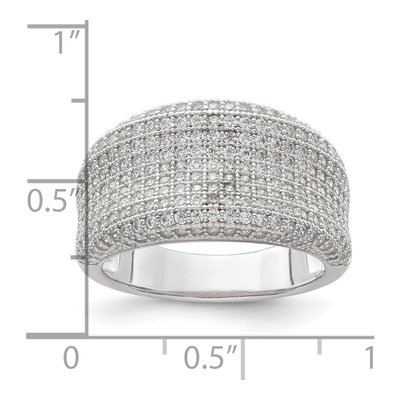 Sterling Silver CZ Pave Ring – view 6