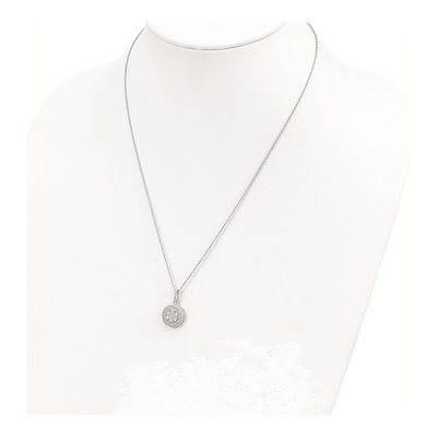 Sterling Silver CZ Micro Pave? Pendant Necklace – view 5