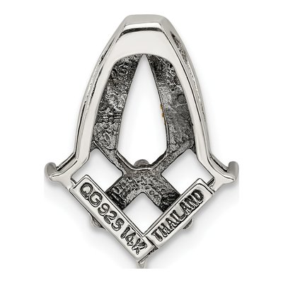 Sterling Silver Diamond Mother's Pendant Necklace – view 4