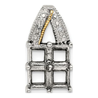 Sterling Silver Diamond Mother's Pendant Necklace – view 6