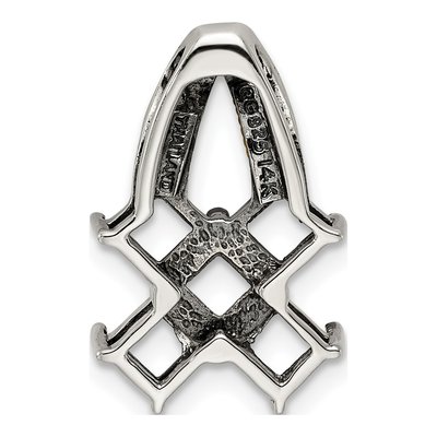 Sterling Silver Diamond Five-Stone Mother's on Pendant Necklace – view 4
