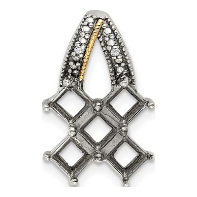 Sterling Silver Diamond Five-Stone Mother's on Pendant Necklace – view 6