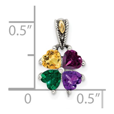 Sterling Silver Personalized Mother's Pendant Necklace – view 3