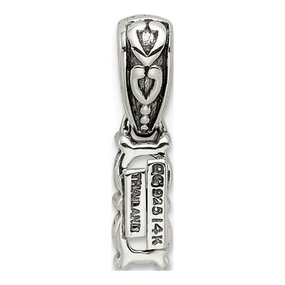 Sterling Silver Diamond Two-Stone Mother's Pendant Necklace – view 3