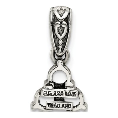 Sterling Silver Diamond Mother's Pendant Necklace – view 4