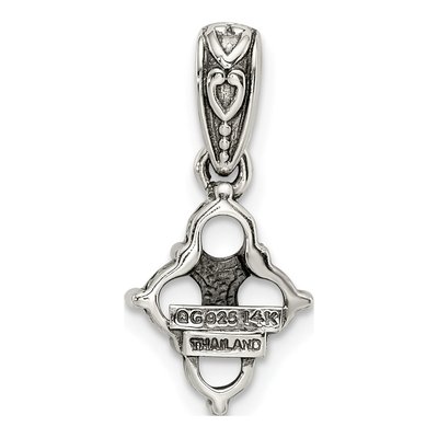 Sterling Silver Diamond Mother's Pendant Necklace – view 4