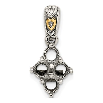 Sterling Silver Diamond Mother's Pendant Necklace – view 6
