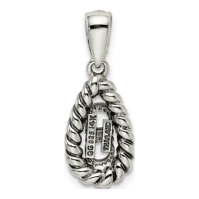 Sterling Silver Diamond Personalized Mother's Pendant Necklace – view 4