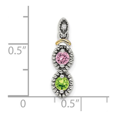 Sterling Silver Diamond Personalized Mother's Pendant Necklace – view 4
