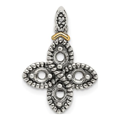 Sterling Silver Diamond Mother's Pendant Necklace – view 5