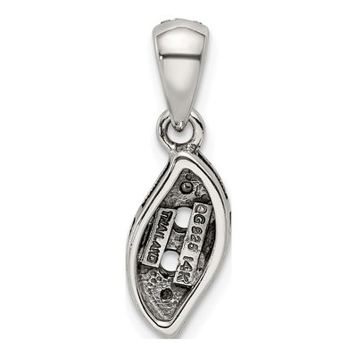 Sterling Silver Diamond Family Pendant Necklace – view 3