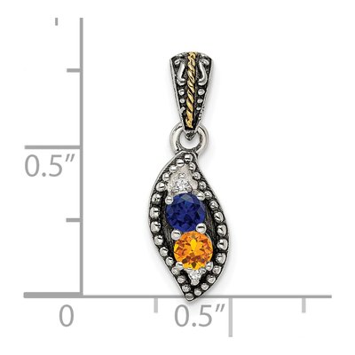 Sterling Silver Diamond Family Pendant Necklace – view 4