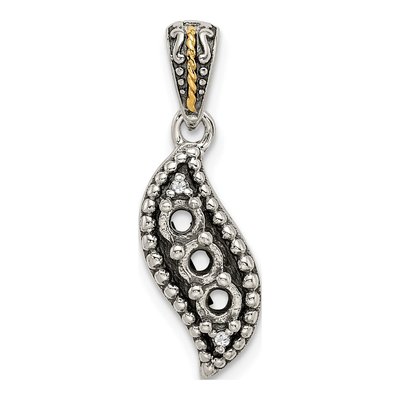 Sterling Silver Diamond 3-Stone Family Pendant Necklace – view 6