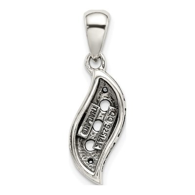 Sterling Silver & 14K Gold Diamond 3-Stone Mother's Pendant – view 4