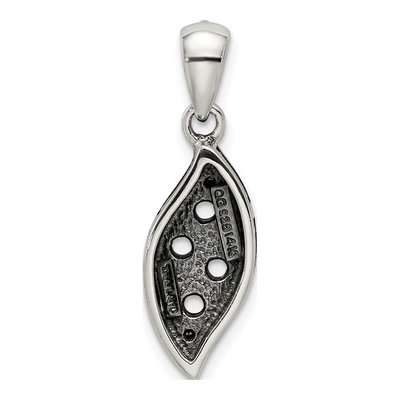 Sterling Silver Diamond Family Pendant Necklace – view 4