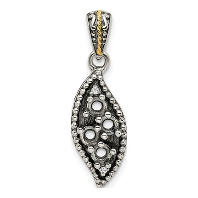 Sterling Silver Diamond Family Pendant Necklace – view 6