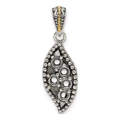 Sterling Silver Diamond 5-Stone Family Pendant Necklace – view 6