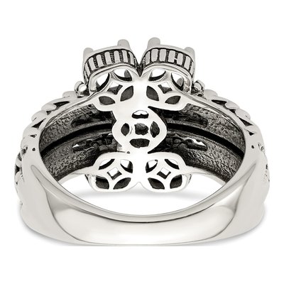 Sterling Silver & 14K Gold 5-Stone Mother's Ring – view 6