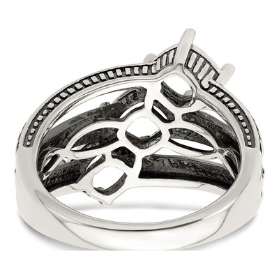 Sterling Silver & 14K Gold 3-Stone Mother's Ring – view 6