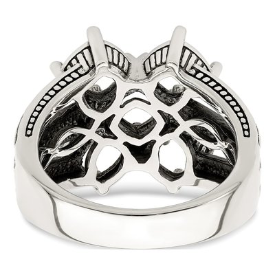 Sterling Silver & 14K Gold 5-Stone Mother's Ring Mounting – view 6