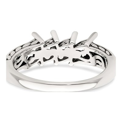 Sterling Silver & 14K Gold Personalized 4-Stone Mother's Ring – view 6
