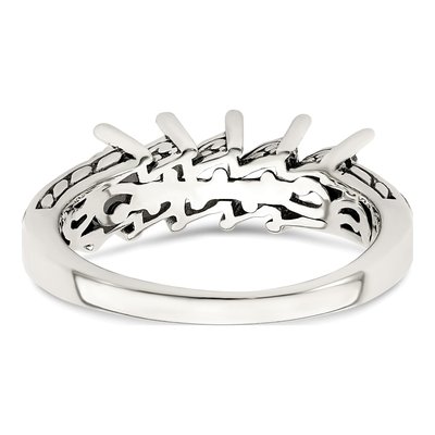 Sterling Silver & 14K Gold Personalized 5-Stone Mother's Ring – view 7