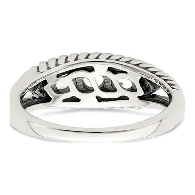 Sterling Silver & 14K Gold Diamond Mother's Ring Semi-Mount – view 7
