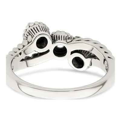 Sterling Silver & 14K Gold Diamond Mother's Ring – view 6