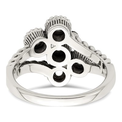 Sterling Silver & 14K Gold Diamond Family Mother's Ring – view 6