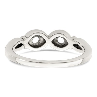 Sterling Silver & 14K Gold Diamond Mother's Ring – view 7
