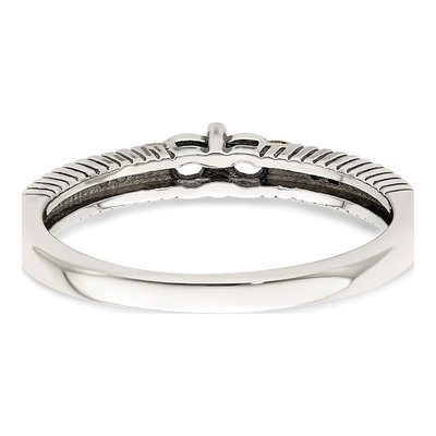 Sterling Silver & 14K Gold Diamond Two-Stone Mother's Ring – view 6