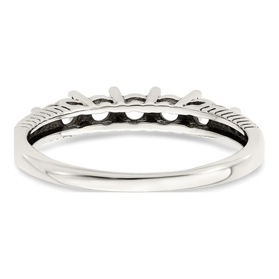 Sterling Silver & 14K Gold Diamond Mother's Ring Semi-Mount – view 6