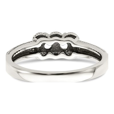 Sterling Silver & 14K Gold Diamond Mother's Ring – view 7