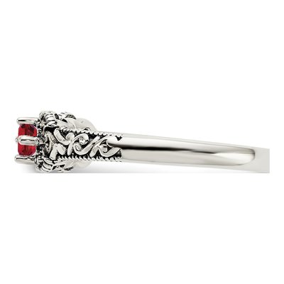 Sterling Silver & 14K Gold Diamond Mother's Ring – view 4