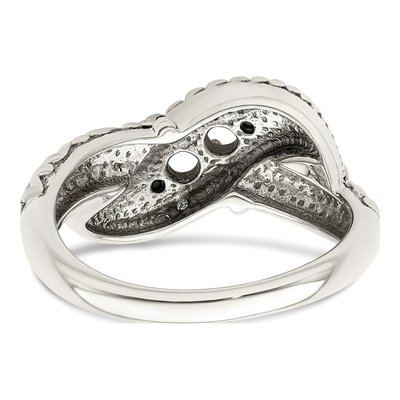 Sterling Silver & 14K Gold Diamond Personalized 2-Stone Mother's Ring – view 7