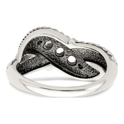 Sterling Silver & 14K Gold Diamond Mother's Ring – view 7