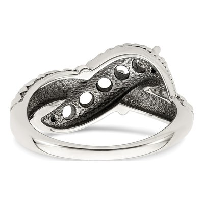 Sterling Silver & 14K Gold Diamond Mother's Ring – view 7