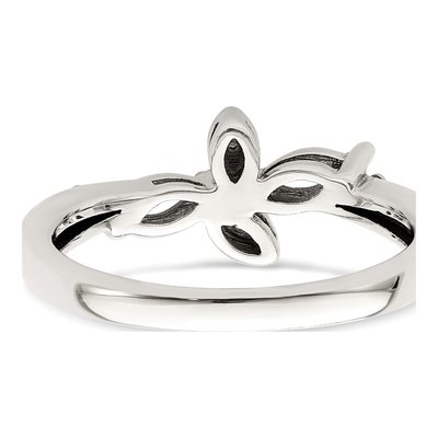 Sterling Silver & 14K Gold Diamond Mother's Ring Semi-Mount – view 6