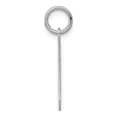 Sterling Silver Number 0 Pendant – view 2