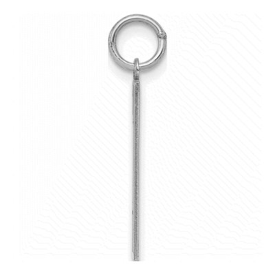 Sterling Silver Number 1 Pendant – view 2