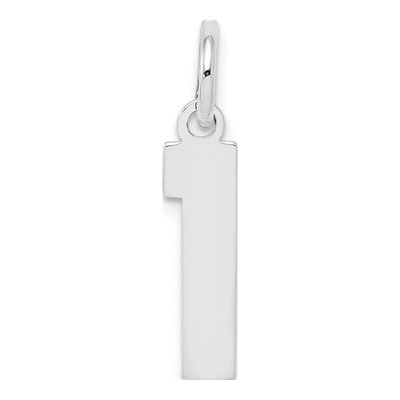 Sterling Silver Number 1 Pendant