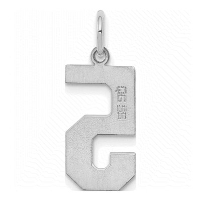 Sterling Silver Number 5 Pendant – view 4