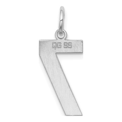 Sterling Silver Number 7 Charm – view 4