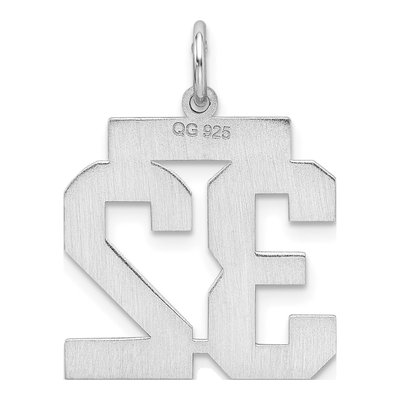 Sterling Silver Number 32 Pendant – view 5