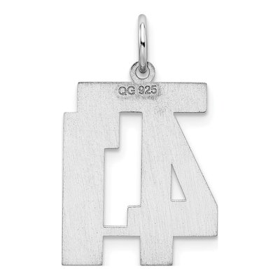 Sterling Silver Number 41 Charm – view 5