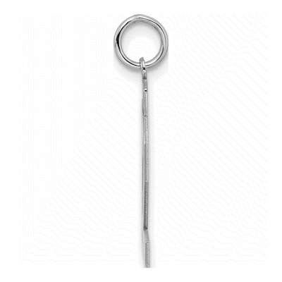 Sterling Silver Number 42 Charm | Rhodium-Plated – view 3